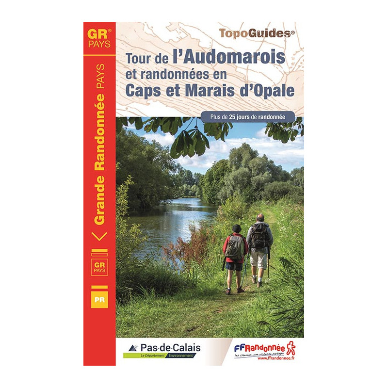 Carte randonnée GR6200 TOUR DE L'AUDOMAROIS ET RANDO CAPS MARAIS OPALE