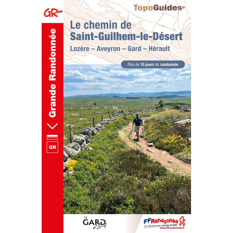 Carte randonnée GR65/GR6/GR60/GR62/GR7/GR74/GR670 CHEMIN DE ST GUILHEM LE DÉSERT 48