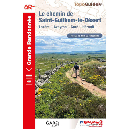 Carte randonnée GR65/GR6/GR60/GR62/GR7/GR74/GR670 CHEMIN DE ST GUILHEM LE DÉSERT 48