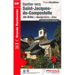 Carte randonnée GR653D ST-JACQUES DE MONTGENÈVRE À ARLES 6531