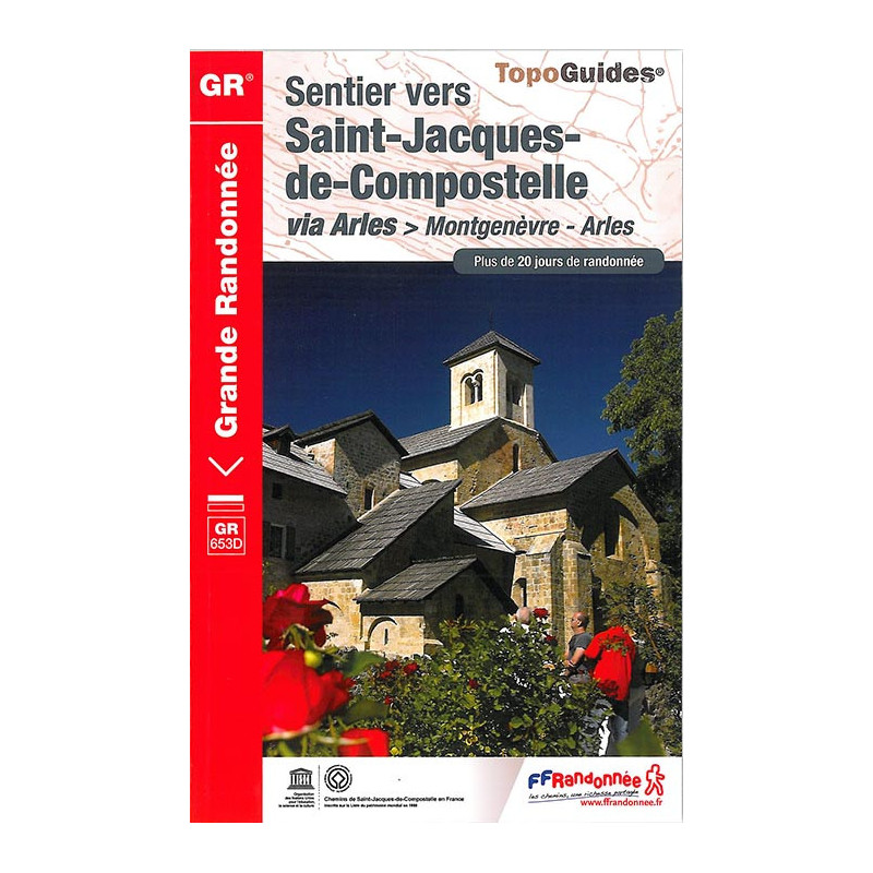 Carte randonnée GR653D ST-JACQUES DE MONTGENÈVRE À ARLES 6531 Carte randonnée GR653D ST-JACQUES DE MONTGENÈVRE À ARLES 6531