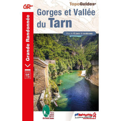 Carte randonnée GR736 GORGES ET VALLEE DU TARN 736