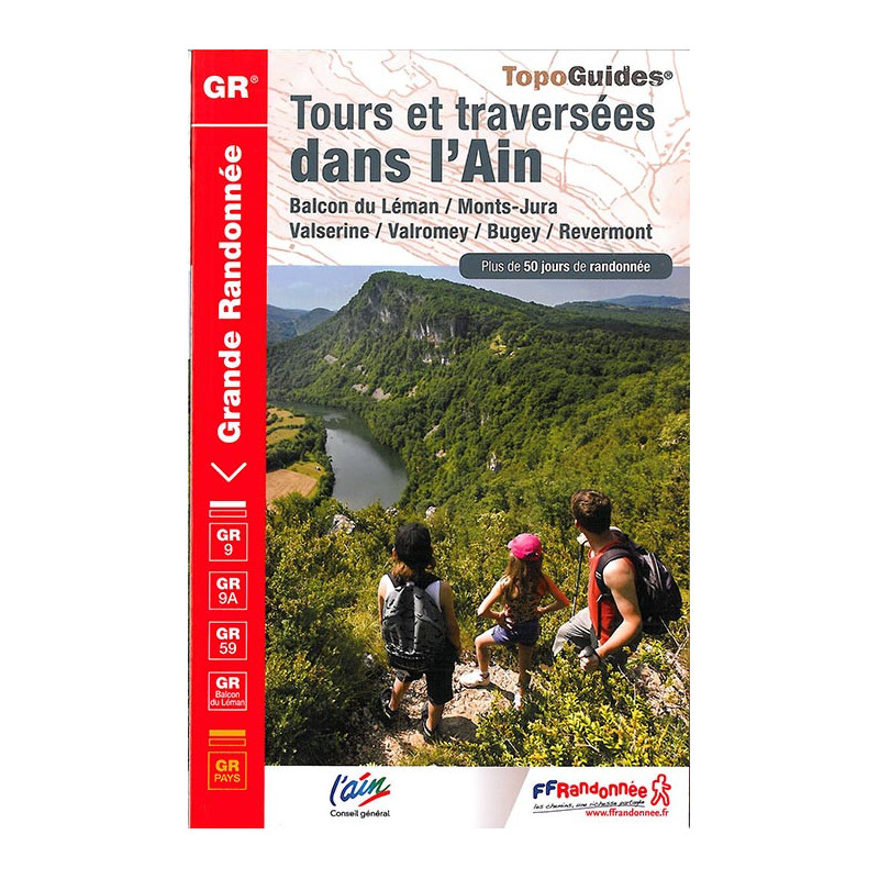 Carte randonnée GR9/GR59/GR9A TOURS ET TRAVERSEES DANS L'AIN 901