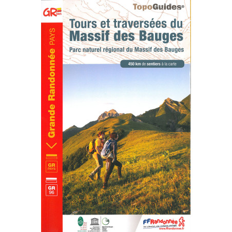 Carte randonnée GR96 TOURS ET TRAVERSÉES DU MASSIF DES BAUGES 902