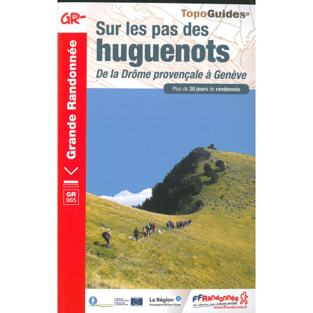 Carte randonnée GR965 SENTIER DES HUGUENOTS 965