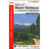 Carte randonnée GRP AUTOUR DU MONT VENTOUX ET DES DENTELLES DE MONTMIRAIL 8400