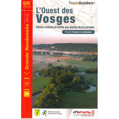 Carte randonnée GRP L'OUEST DES VOSGES PLAINE RIVIERES ET FORETS 881