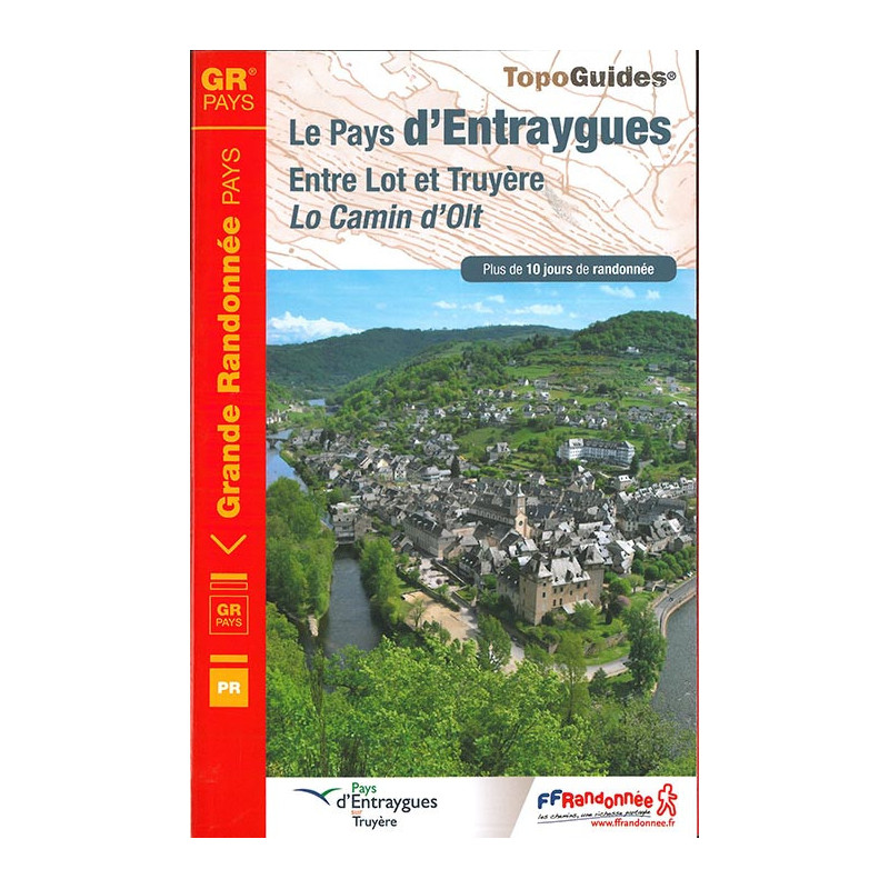 Carte randonnée GRP PAYS D'ENTRAYGUES 1200