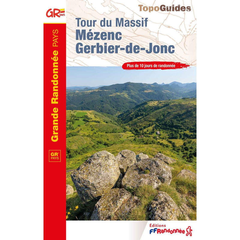Carte randonnée GRP TOUR DU MASSIF MEZENC GERBIER