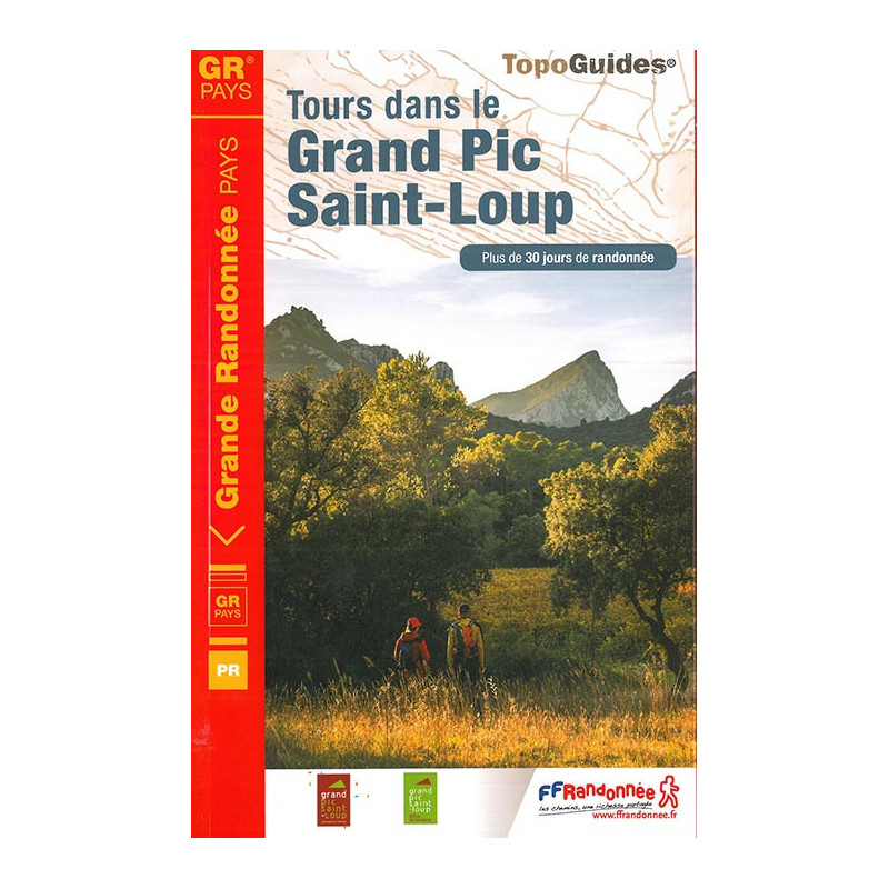 Carte randonnée GRP TOURS DANS LE GRAND PIC SAINT- LOUP 3401