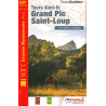 Carte randonnée GRP TOURS DANS LE GRAND PIC SAINT- LOUP 3401