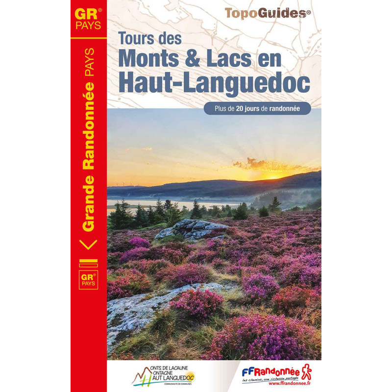 Carte randonnée GRP TOURS DES MONTS ET LACS EN HAUT-LANGUEDOC 3481