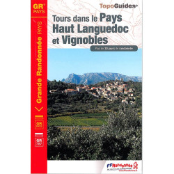 Carte randonnée GRP/GR787 TOURS DANS LE PAYS HAUT-LANGUEDOC ET VIGNOBLES 3400