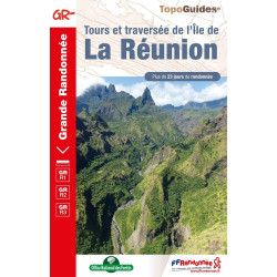 Carte randonnée GRR1/GRR2/GRR3 TOURS ET TRAVERSEE DE L'ILE DE LA RÉUNION 974