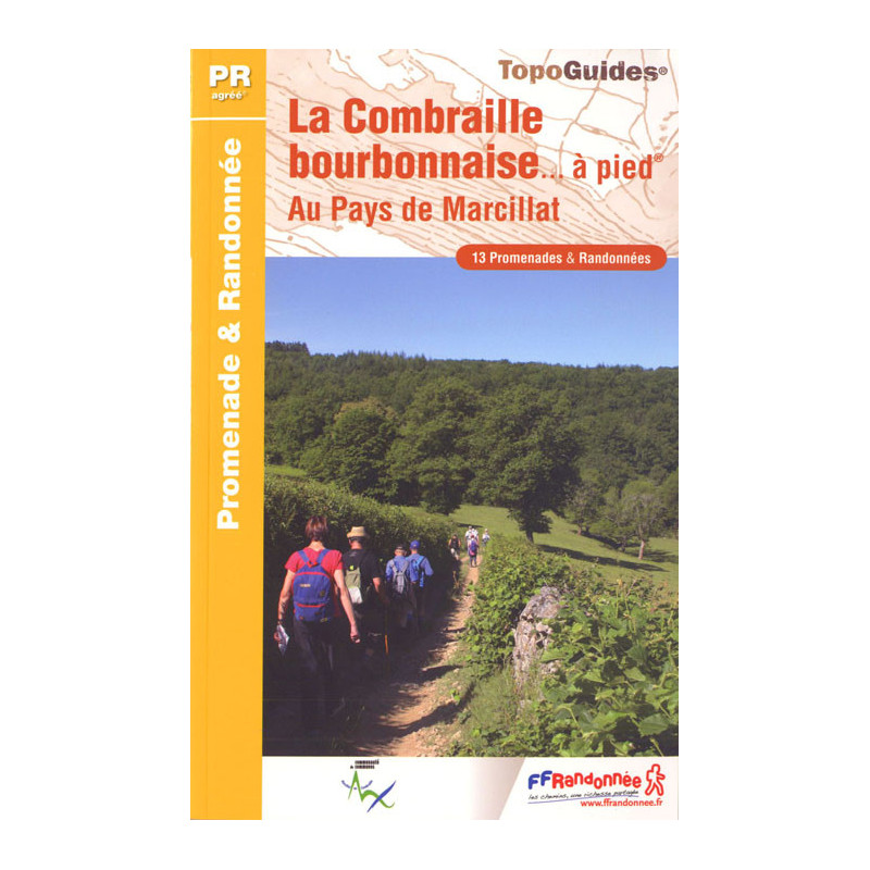 Carte randonnée COMBRAILLE BOURBONNAISE A PIED P034 Carte randonnée COMBRAILLE BOURBONNAISE A PIED P034