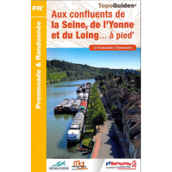 Carte randonnée CONFLUENTS SEINE, YONNE, LOING A PIED P774