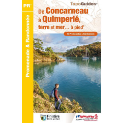 Carte randonnée DE CONCARNEAU À QUIMPERLÉ À PIED P297