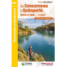 Carte randonnée DE CONCARNEAU À QUIMPERLÉ À PIED P297