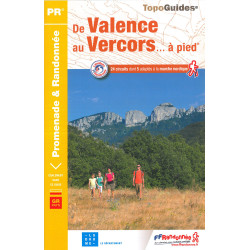 Carte randonnée DE VALENCE AU VERCORS À PIED P264