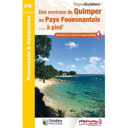Carte randonnée DES ENVIRONS DE QUIMPER AU PAYS FOUESNANTAIS A PIED P299