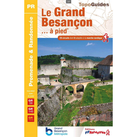 Carte randonnée GR145/GR49/GRP LES ENVIRONS DE BESANCON A PIED P251