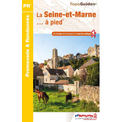 Carte randonnée GR2/GR14 LA SEINE ET MARNE A PIED D077
