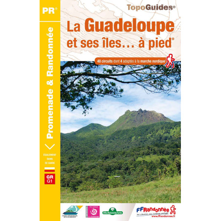 Carte randonnée GRG1 LA GUADELOUPE & SES ILES A PIED D971