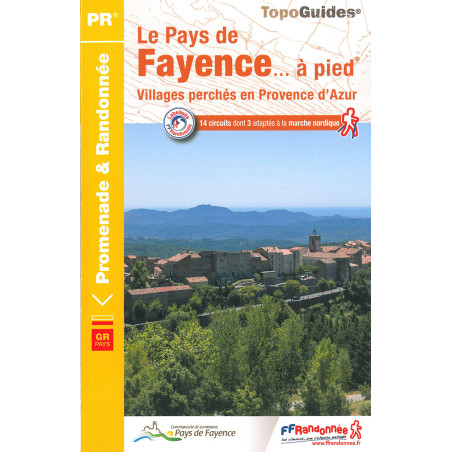 Carte randonnée GRP LE PAYS DE FAYENCE A PIED P832