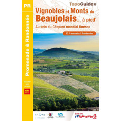 Carte randonnée GRP VIGNOBLES ET MONTS DU BEAUJOLAIS A PIED P693