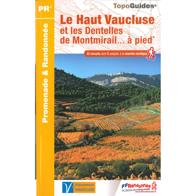 Carte randonnée HAUT VAUCLUSE ET DENTELLES DE MONTMIRAIL P843
