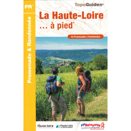 Carte randonnée LA HAUTE LOIRE A PIED D043