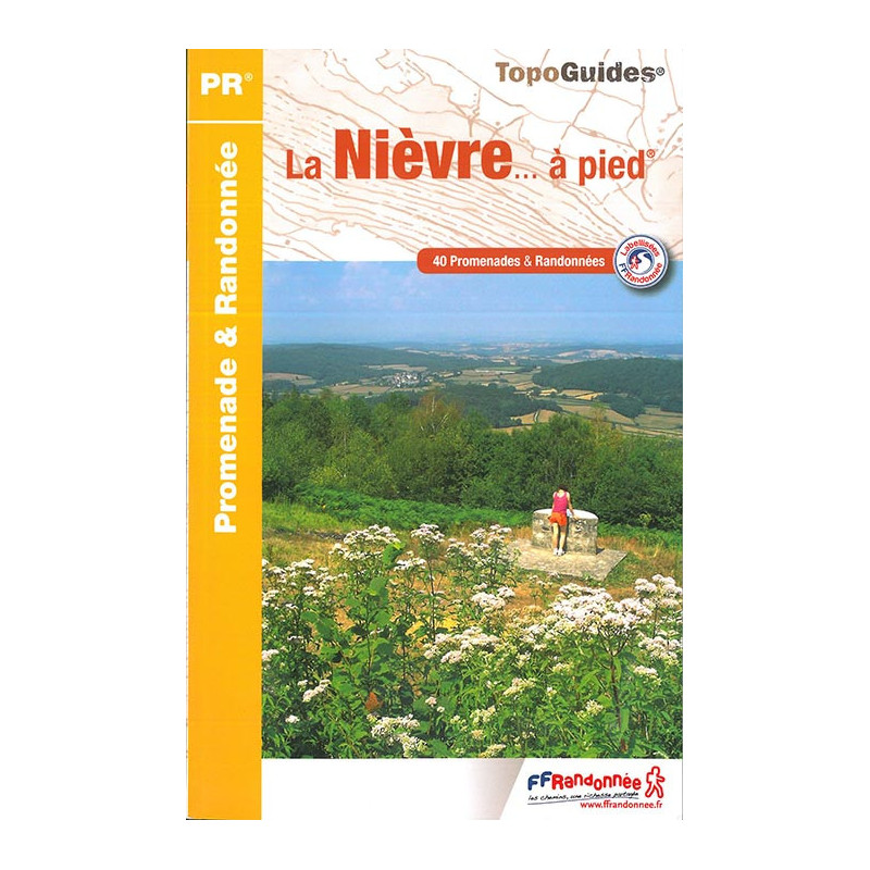 Carte randonnée LA NIEVRE A PIED D058 Carte randonnée LA NIEVRE A PIED D058