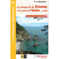 Carte randonnée LA PRESQU'ILE DE CROZON LA VALLEE DE L'AULNE A PIED P293
