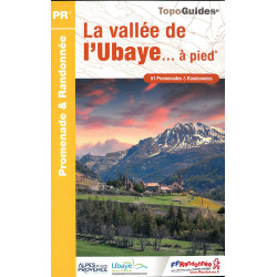 Carte randonnée LA VALLEE DE L'UBAYE A PIED P043