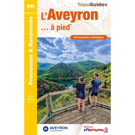 Carte randonnée L'AVEYRON A PIED D012