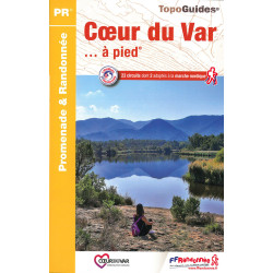 Carte randonnée LE COEUR DU VAR A PIED P835