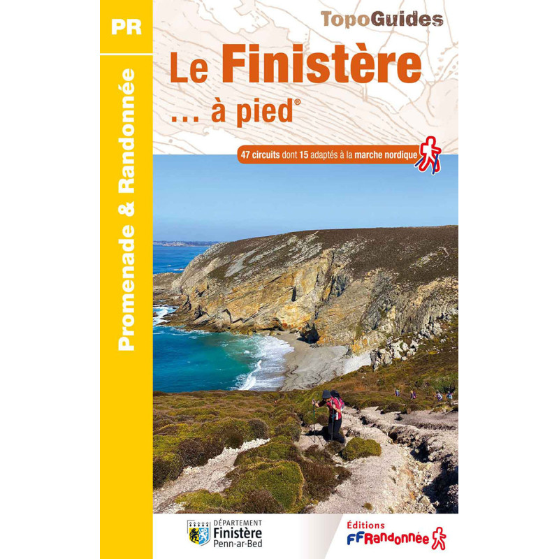 Carte randonnée LE FINISTERE A PIED D029