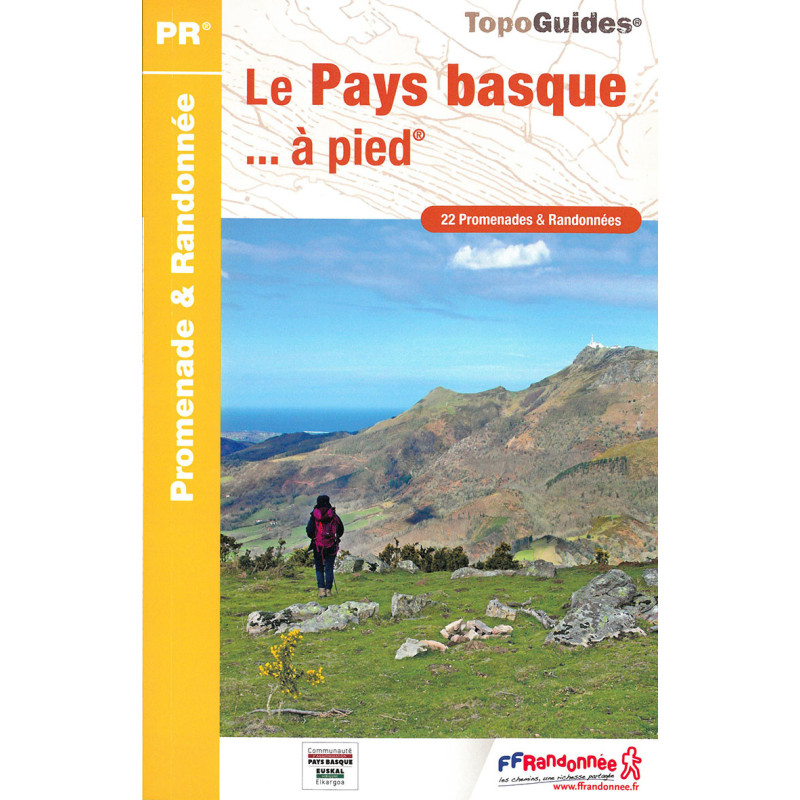 Carte randonnée LE PAYS BASQUE A PIED P642