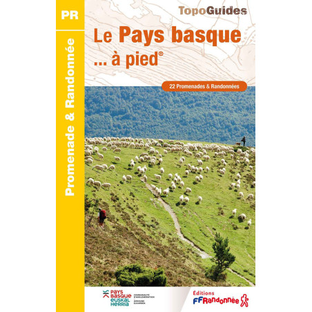 Carte randonnée LE PAYS BASQUE A PIED P642