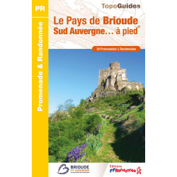 Carte randonnée LE PAYS DE BRIOUDE SUD AUVERGNE A PIED P43J