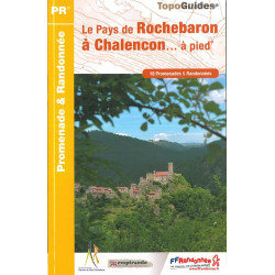 Carte randonnée LE PAYS DE ROCHEBARON A CHALENCON A PIED P43E