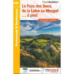 Carte randonnée LE PAYS DES SUCS, DE LA LOIRE AU MEYGAL A PIED P438