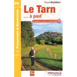 Carte randonnée LE TARN A PIED D081