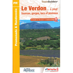 Carte randonnée LE VERDON A PIED P042