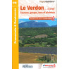 Carte randonnée LE VERDON A PIED P042