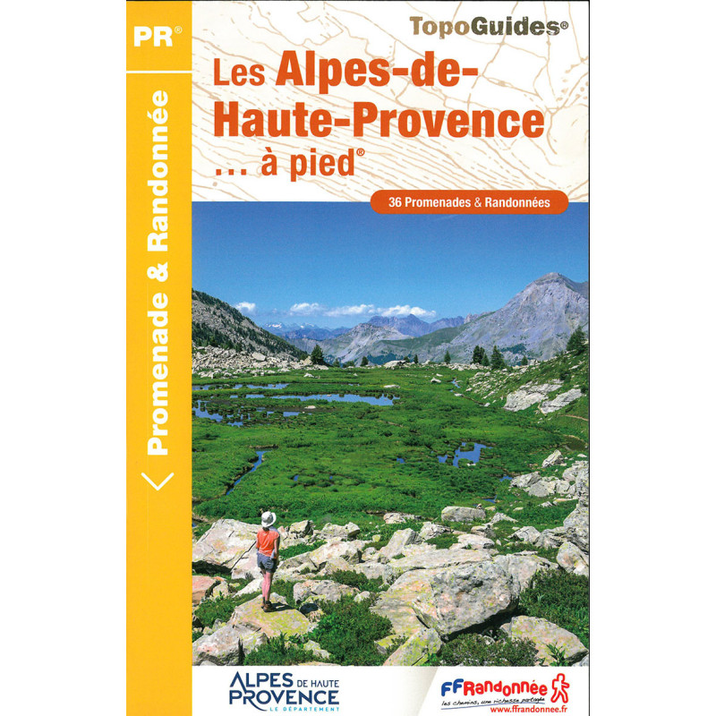 Carte randonnée LES ALPES DE HAUTE PROVENCE A PIED D004