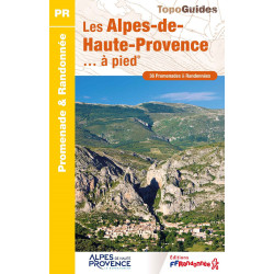 Carte randonnée LES ALPES DE HAUTE PROVENCE A PIED D004