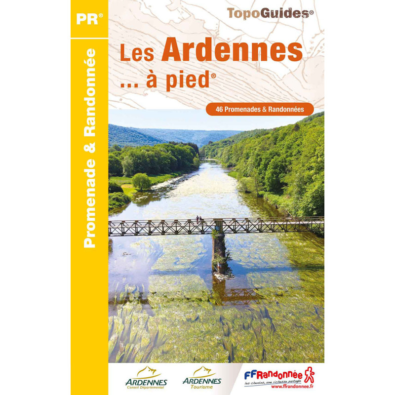 Carte randonnée LES ARDENNES A PIED D008 Carte randonnée LES ARDENNES A PIED D008