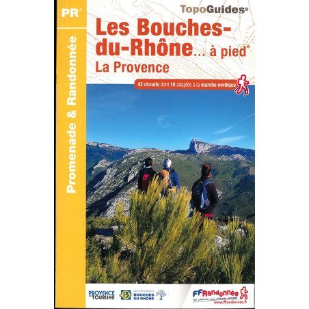 Carte randonnée LES BOUCHES DU RHONE A PIED D013