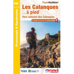 Carte randonnée LES CALANQUES A PIED P132